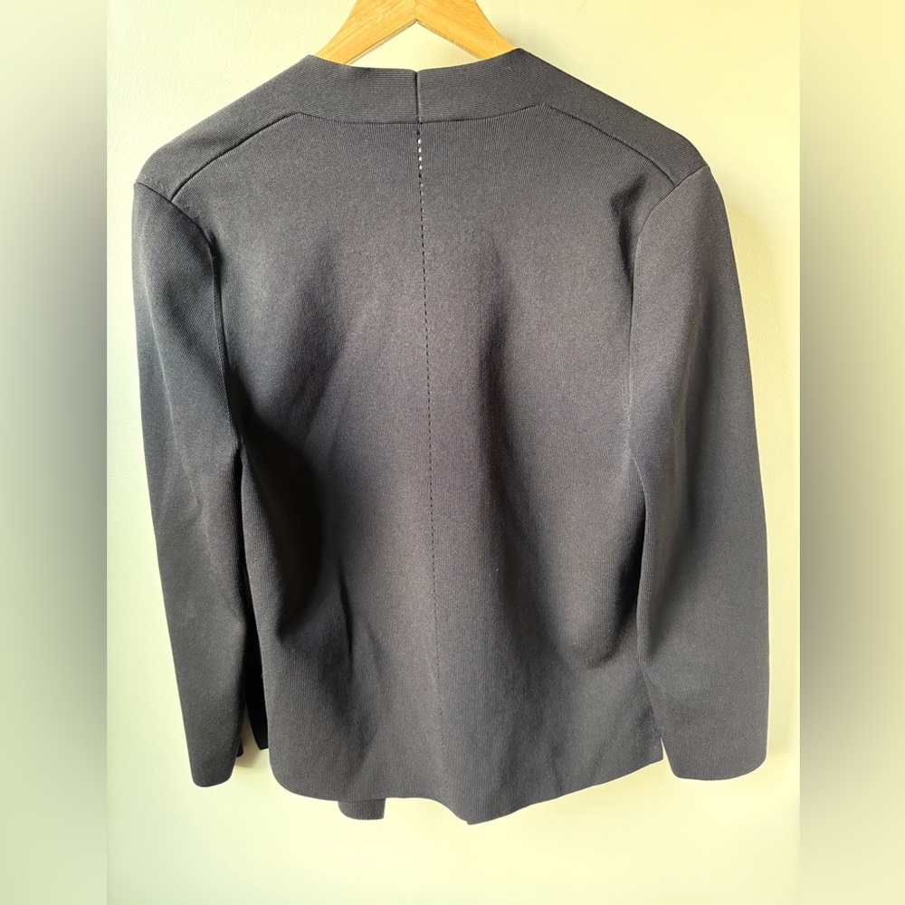 MM LAFLEUR Woolf Jardigan Jacket Cardigan Sweater Black Minimalist Luxury XL - Picture 2 of 5